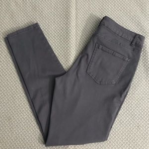 Grey pants; skinny fit